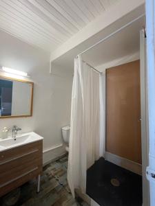 Baðherbergi á PENTHOUSE SEASIDE 10 MIN port, croisière et aéroport +37 myndir