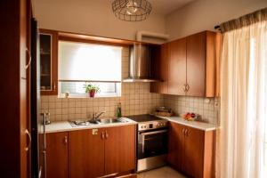 Kuchyň nebo kuchyňský kout v ubytování Agathi's house