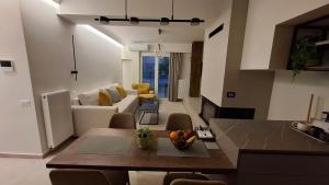Posezení v ubytování Modern luxury apartments in Evia