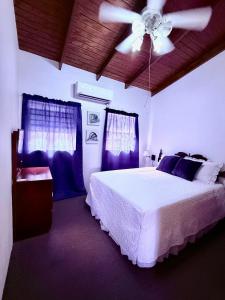 Tempat tidur dalam kamar di Caribbean Breeze