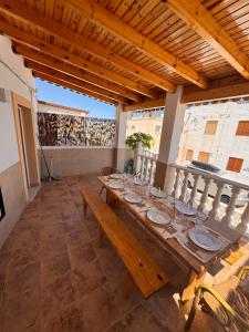 En balkon eller terrasse på Casa de playa mediterránea, a metros de la playa