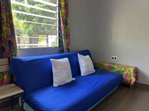 Posezení v ubytování Bora Bora Vairupe lodge