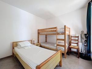 Posteľ alebo postele v izbe v ubytovaní Villa plain pied 7 pers., jardin, parking, à 10 min plage - Palavas - FR-1-715-50