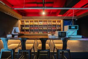 Lounge nebo bar v ubytování Haeundae Dongbeck Hotel