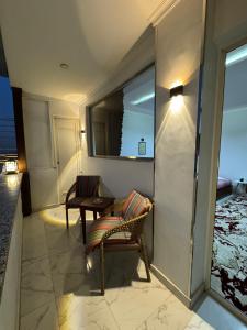 Posezení v ubytování NEW ASSER HOTEL PYRAMID