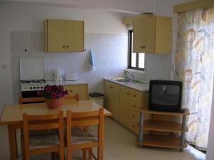 Kuchyň nebo kuchyňský kout v ubytování Marios Apartments
