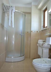 Koupelna v ubytování Hotel Corsar