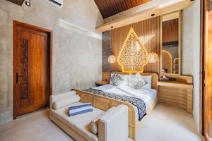 Postel nebo postele na pokoji v ubytování iRini Villas + 39 fotografií