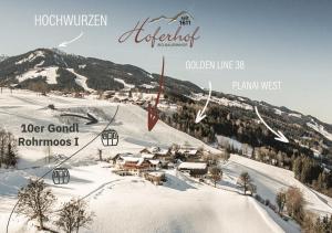 斯拉德明HOFERHOF Schladming -Dachstein的雪地滑雪胜地,带滑雪缆车