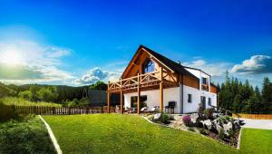 Zahrada ubytování Chalet Oasis - Luxusná chata s výhľadom, pri Zuberci a Kvačianskej doline