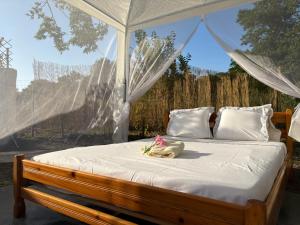 Ένα ή περισσότερα κρεβάτια σε δωμάτιο στο Star Sleep Koxare Rethymno