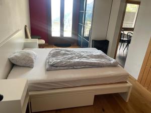 Postel nebo postele na pokoji v ubytování Appartment Emosson
