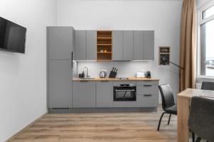 Cuisine ou kitchenette dans l'établissement Charming Studio Apartment