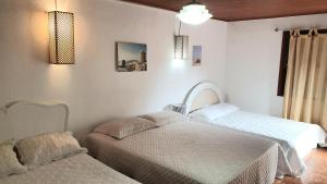 a bedroom with two beds and a window at Paraíso aconchegante em Itaipava in Itaipava +38 photos