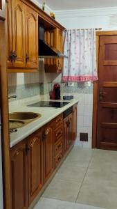 Kuchyň nebo kuchyňský kout v ubytování Acogedor Apartamento en Playa San Marcos, Icod de los Vinos