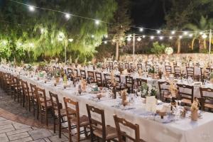 A garden outside Casale Sombrino
