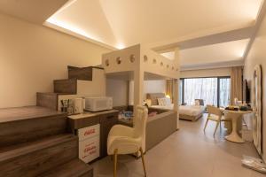 Köök või kööginurk majutusasutuses YUSU Hotel 羽宿酒店