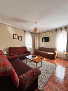 Χώρος καθιστικού στο Apartamentos Ruidera