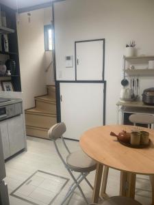 Eldhús eða eldhúskrókur á 仁信小屋