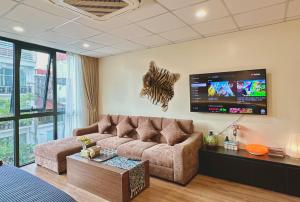 Posezení v ubytování T3 City view 3 bedrooms 5 beds elevator free laundry