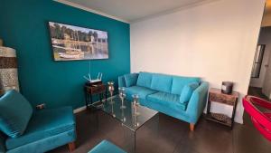Χώρος καθιστικού στο Oceana Suites Condominio Activo