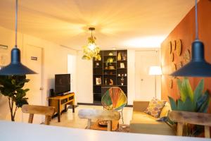 Posezení v ubytování Africa house-Casa Hotel Laureles-La70