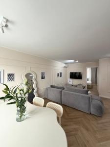 Μια τηλεόραση ή/και κέντρο ψυχαγωγίας στο Apartament Szczecin Centrum z KLIMATYZACJĄ