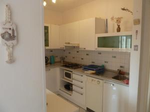 Kuchyň nebo kuchyňský kout v ubytování Apartment Marina