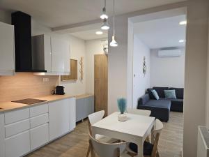 Kuchyň nebo kuchyňský kout v ubytování Nature Spring Deluxe Apartmants Zalakaros