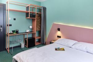 Posteľ alebo postele v izbe v ubytovaní Stay Swanky Hostel