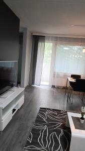 Μια τηλεόραση ή/και κέντρο ψυχαγωγίας στο Apartament Säärijarventie 22 +6 φωτογραφίες