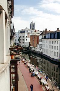 Nespecifikovaný výhled na destinaci Gent nebo výhled na město při pohledu z apartmánu