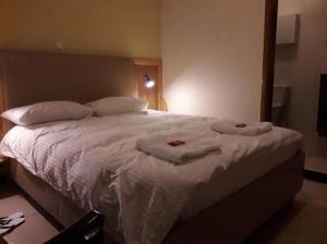 Postel nebo postele na pokoji v ubytování Mekelle Hotel