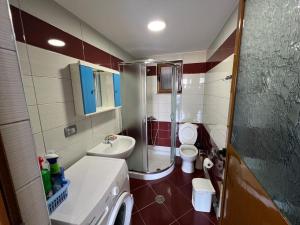 Koupelna v ubytování Leka Apartment + 7 fotografií