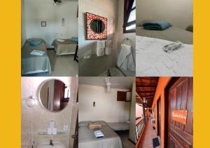 Ένα ή περισσότερα κρεβάτια σε δωμάτιο στο Pousada Solar do pomar