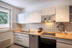 Kuchyň nebo kuchyňský kout v ubytování Ferienwohnung Panorama + 9 fotografií