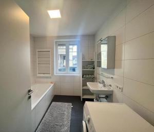 Bilik mandi di Ferienhaus Ritter