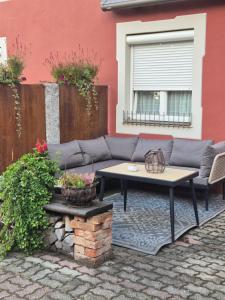 Posezení v ubytování Ferienwohnung Meyer