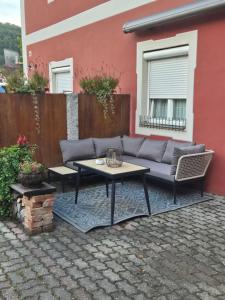 Posezení v ubytování Ferienwohnung Meyer