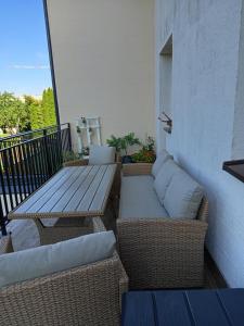 Balkon lub taras w obiekcie Husarska Swinemünde