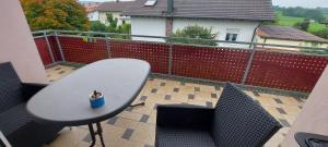 Balkón nebo terasa v ubytování Ferienwohnung in Kempten im Allgäu für mind 4 Personen