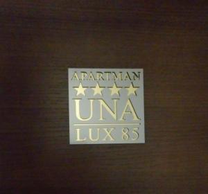 a sign for the american unionluajavascriptavascript at Una LUX N85 in Kopaonik