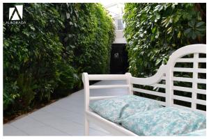 Vonkajšia záhrada v ubytovaní Hotel Alborada