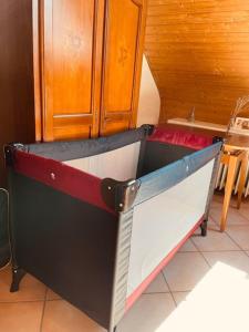 a large drawer in a kitchen with a counter at Odw homes - Functional workers apartment in Weinheim +12 photos