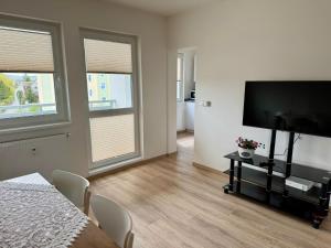 TV a/nebo společenská místnost v ubytování Apartmány Wolkenstein