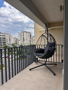 Balkón nebo terasa v ubytování ANASTASIA Apart CORESI