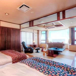 Giường trong phòng chung tại Otaru Furukawa Hotel +217 ảnh
