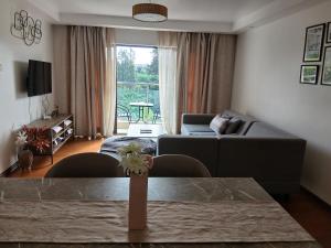 Μια τηλεόραση ή/και κέντρο ψυχαγωγίας στο Luxurious two bedroom apartment at the Alma