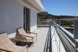 Balkón nebo terasa v ubytování A for Athens