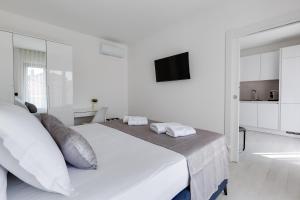 TV a/nebo společenská místnost v ubytování Penthouse Apartments Dora Kukljica